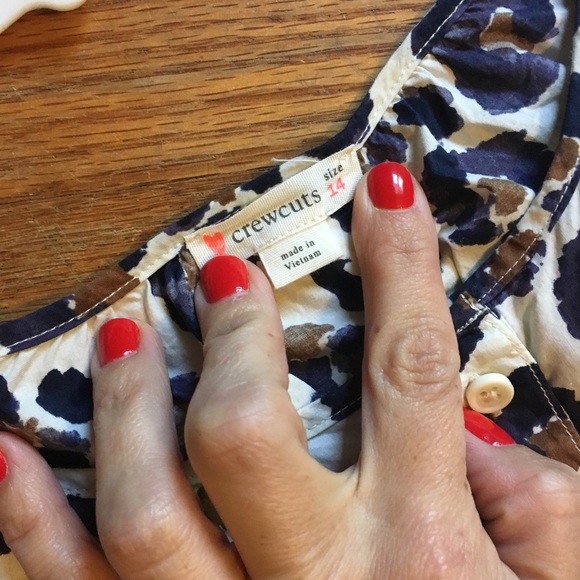 J Crew Painted Leopard Top - Picture 4 of 5